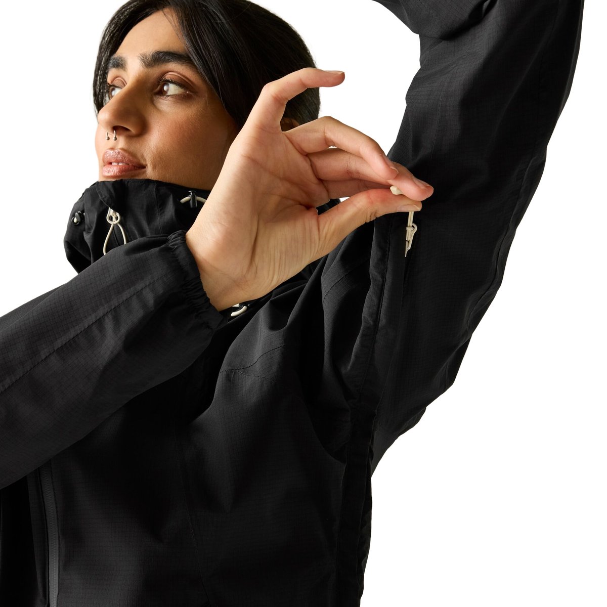 Veste imperméable à capuche BREATHE EASY noir, DARE 2B