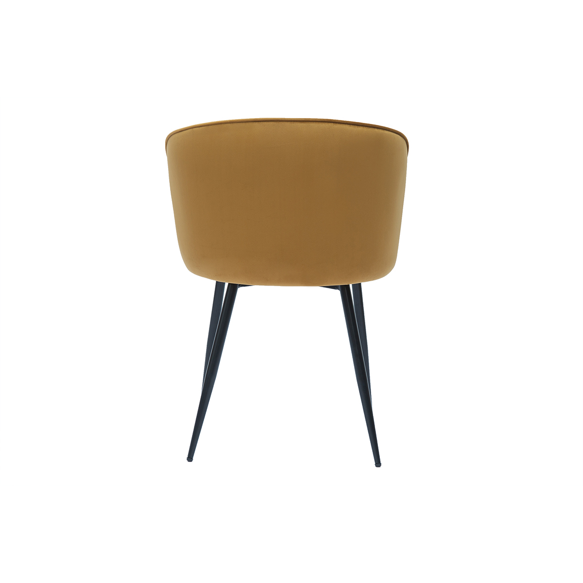 Chaises design en velours pieds métal (lot de 2) SERIF bronze, MILIBOO