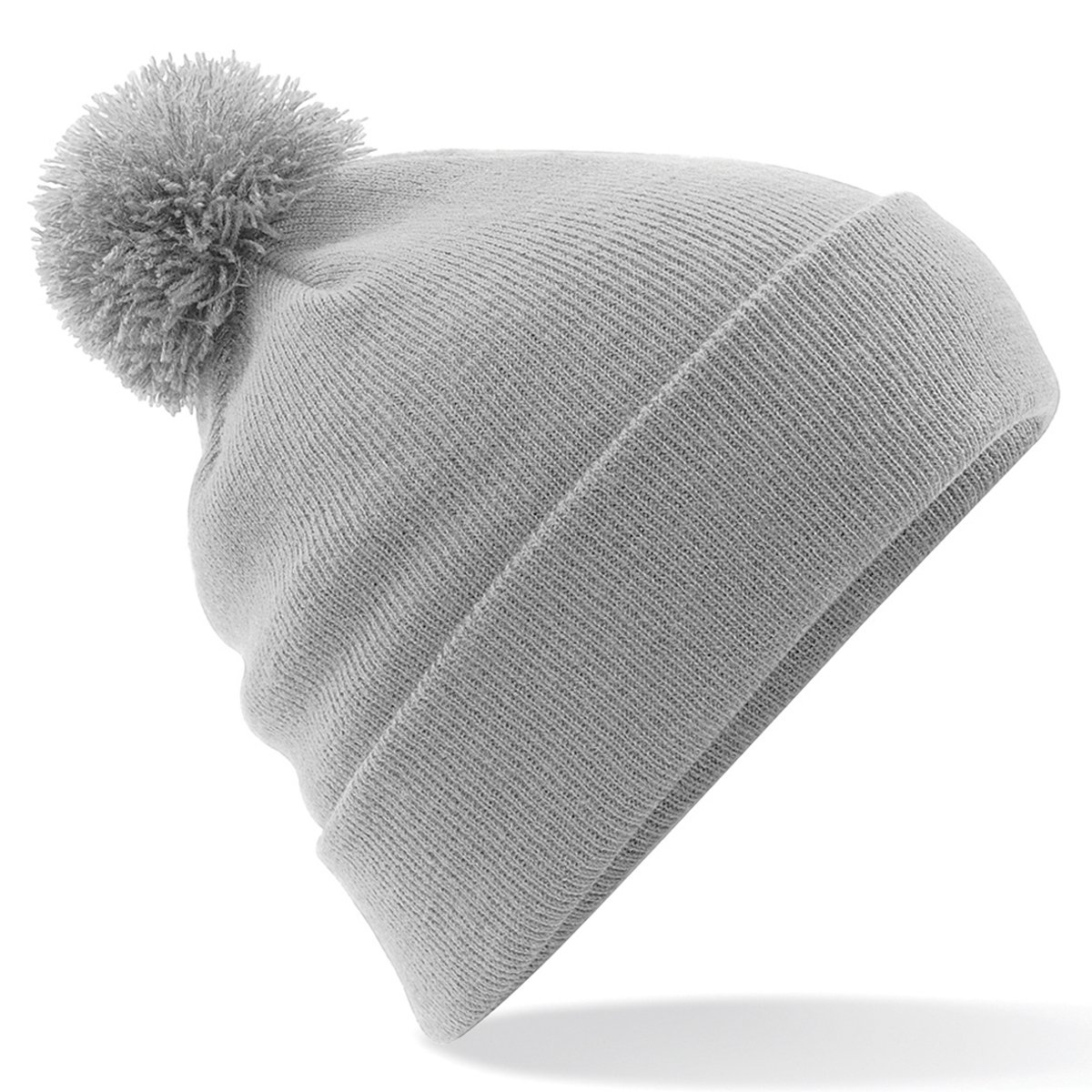 Bonnet avec pompon gris clair, BEECHFIELD