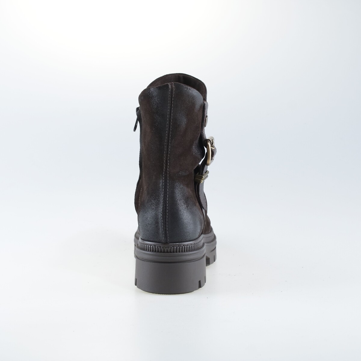 Botas em camurça castanho escuro, MJUS