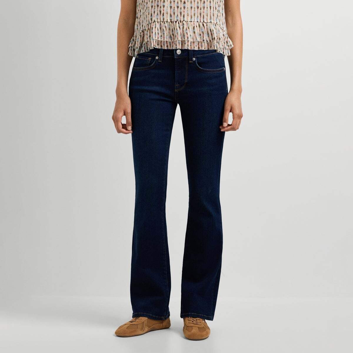 Piccadilly - Jean Coupe Bootcut, Taille Basse powerflex indigo foncé délavé, PEPE JEANS