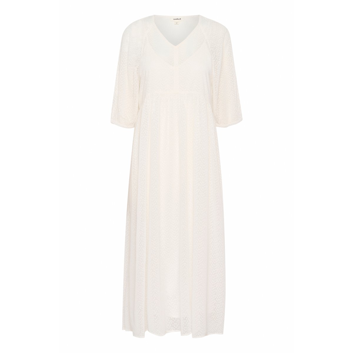 Robe blanc whisper white, SOAKED IN LUXURY