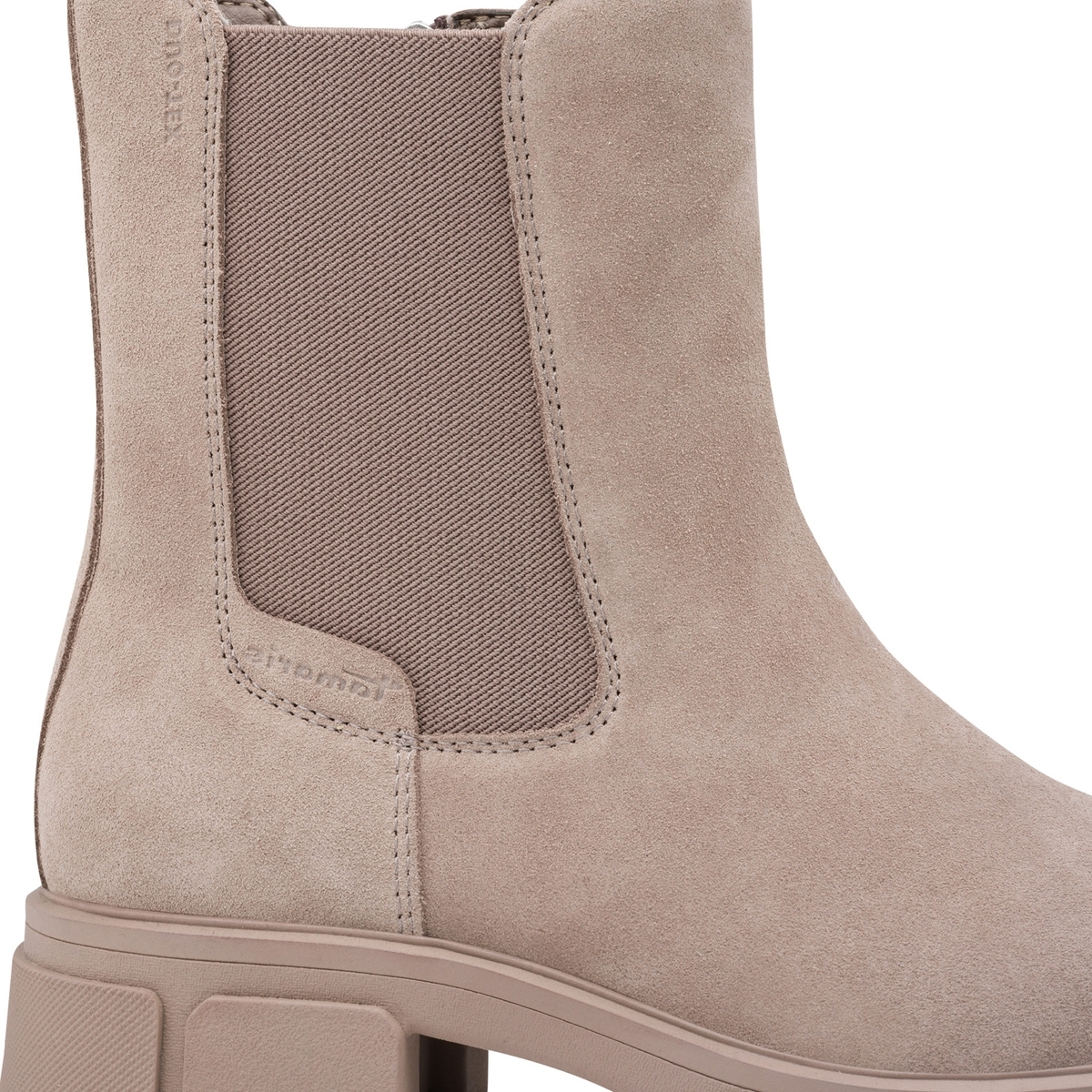 Bottine Chelsea comfort weite marron poivre, TAMARIS