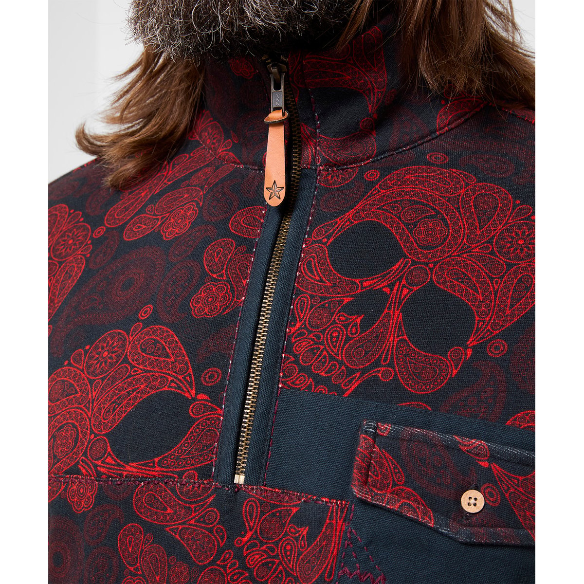Sensationnel Sweat Col Cheminée Imprimé Tête de Mort multicolore, JOE BROWNS