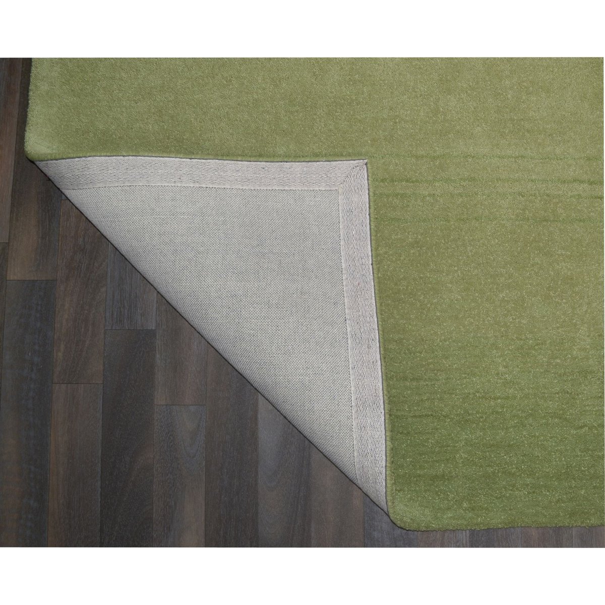 Tapis gabbeh GABURA, tissé à la main, 100% laine naturelle, à bordure vert, THEKO