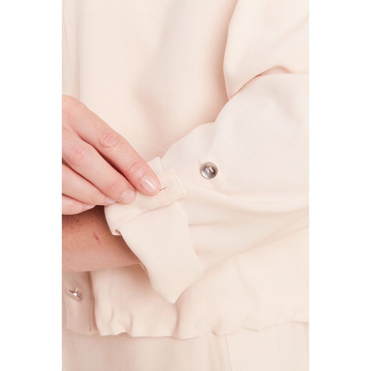 Chemise col chemise manches longues creme, BREAL