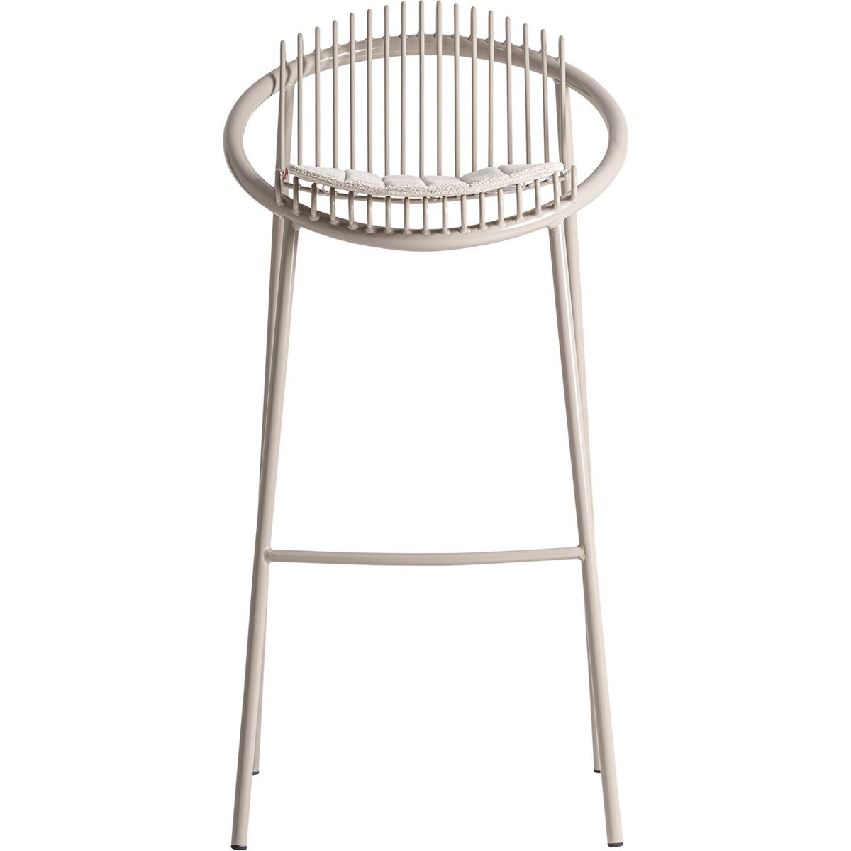 Tabouret de bar en fer collection brienz gris, RECOLLECTION