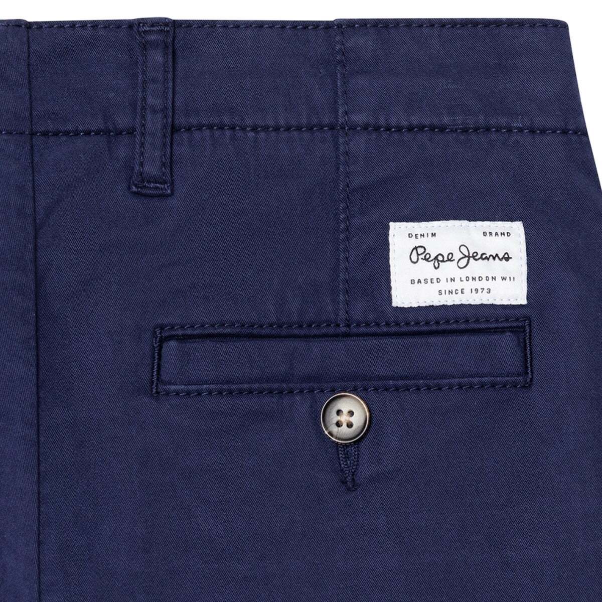 Pantalon Chino Coupe Slim En Sergé marine, PEPE JEANS