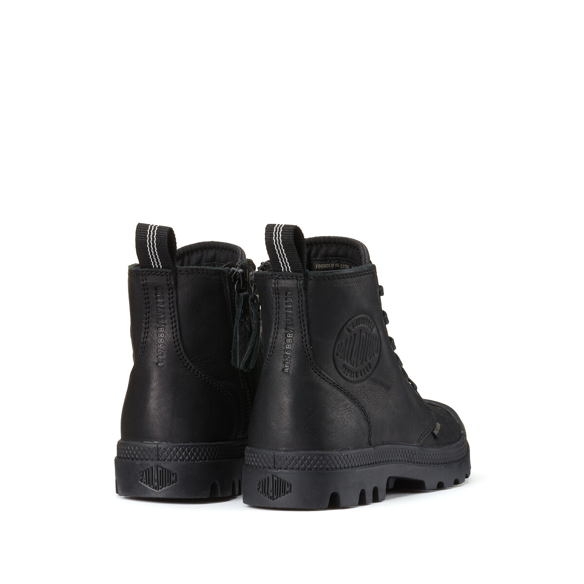 Botas em pele, Pampa Zip Lth Ess preto , PALLADIUM
