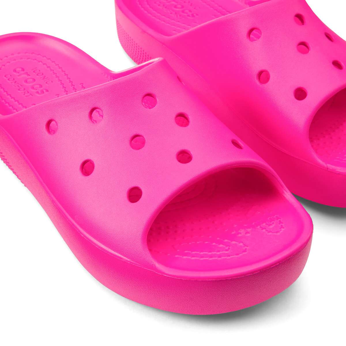 Mules plateforme Classic rose mat, CROCS