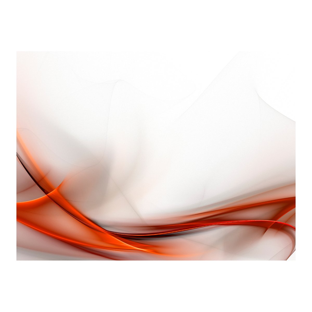 Papier peint intissé panoramique Abstractions Elegant orange design blanc, EDEN
