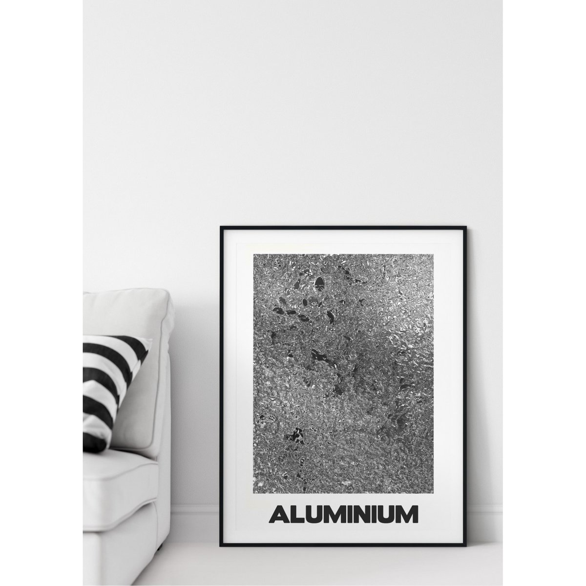 Affiche 'Aluminium' blanc, L'AFFICHERIE