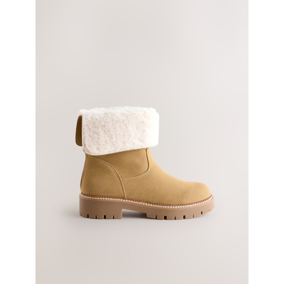 Bottines en imitation fourrure forever comfort® marron fauve, NEXT