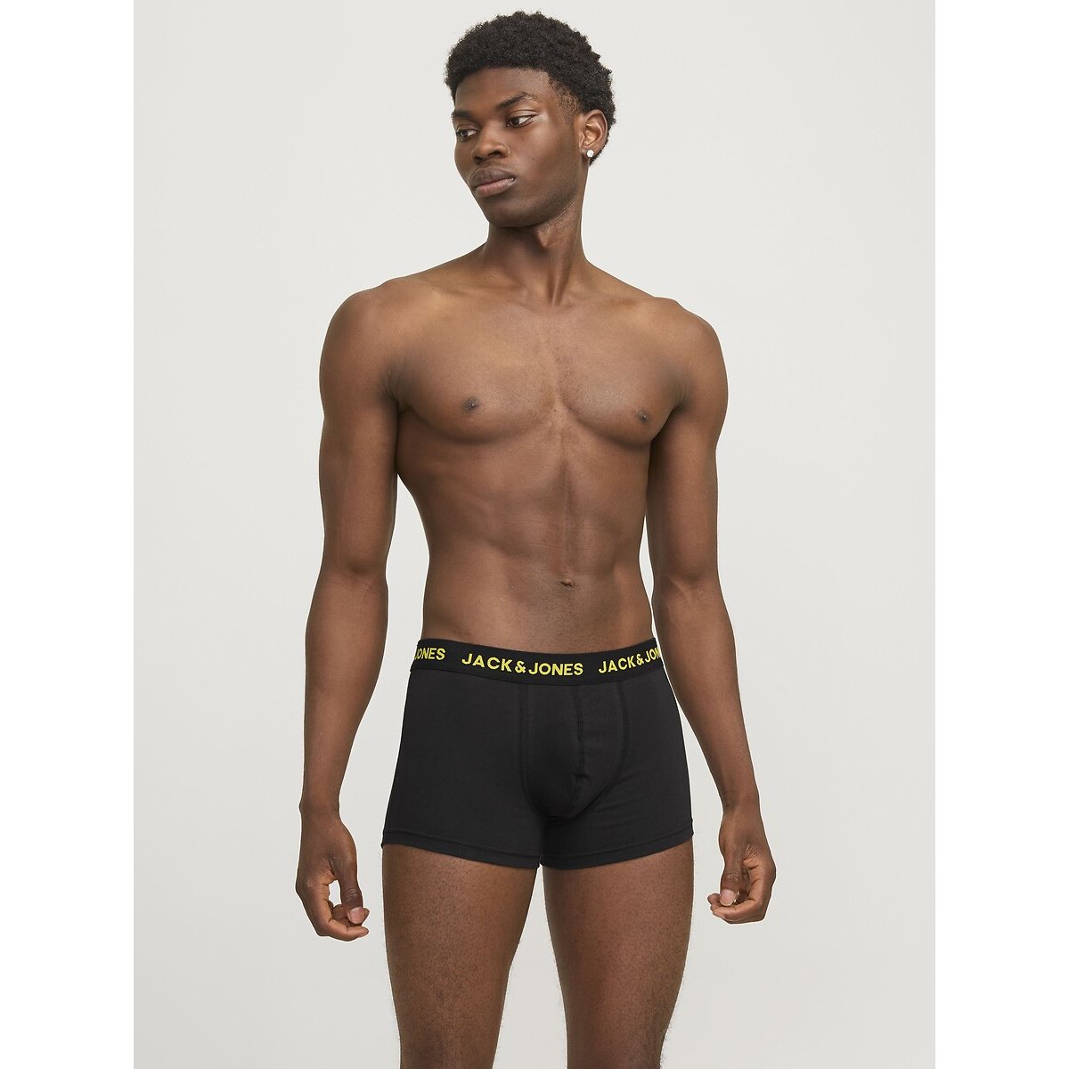 Lot de 7 boxers unis noir, JACK & JONES