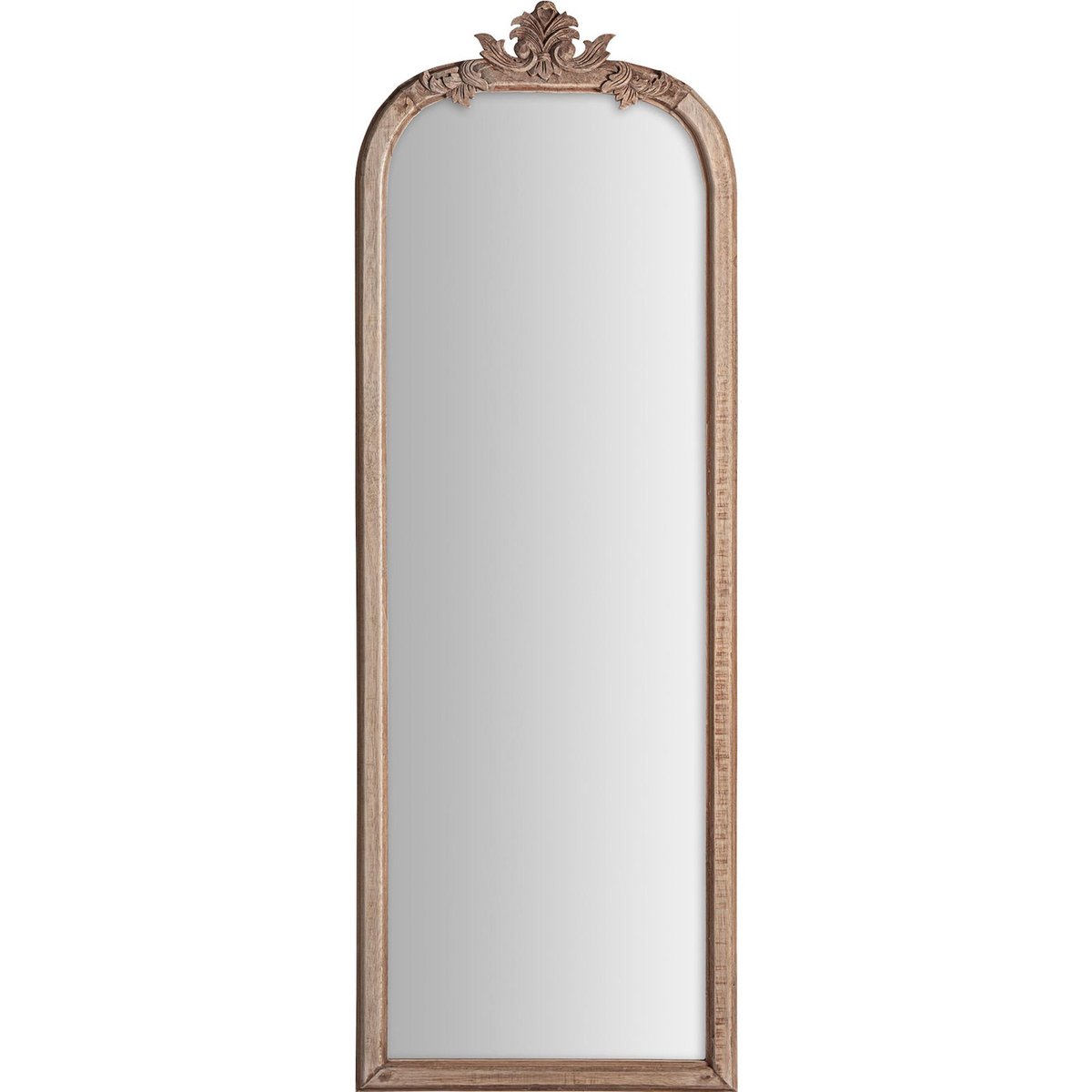 Miroir sur pied en bois sculpté baroque bois brun vieilli et miroir, RECOLLECTION