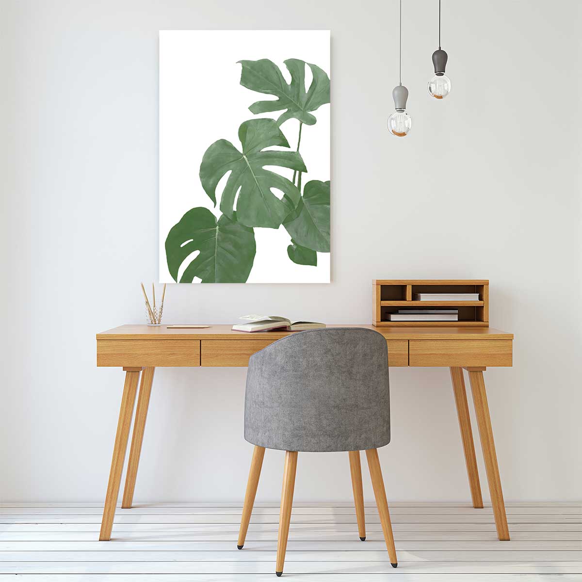 Tableau Feuilles de Monstera tableau alu dibond, HEXOA