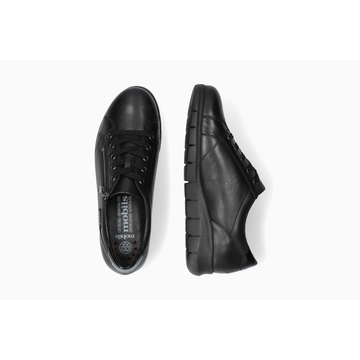 Baskets en cuir ILYANA noir 5143, MEPHISTO