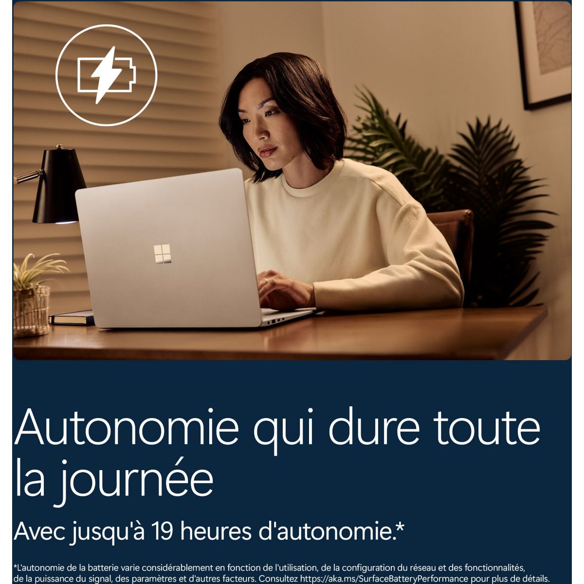 Ordinateur portable SURFACE LAPTOP 15" Tactile Snapdragon X plus 16 Go RAM LPDDR5x SSD 512 Go Copilot+PC couleur unique, MICROSOFT
