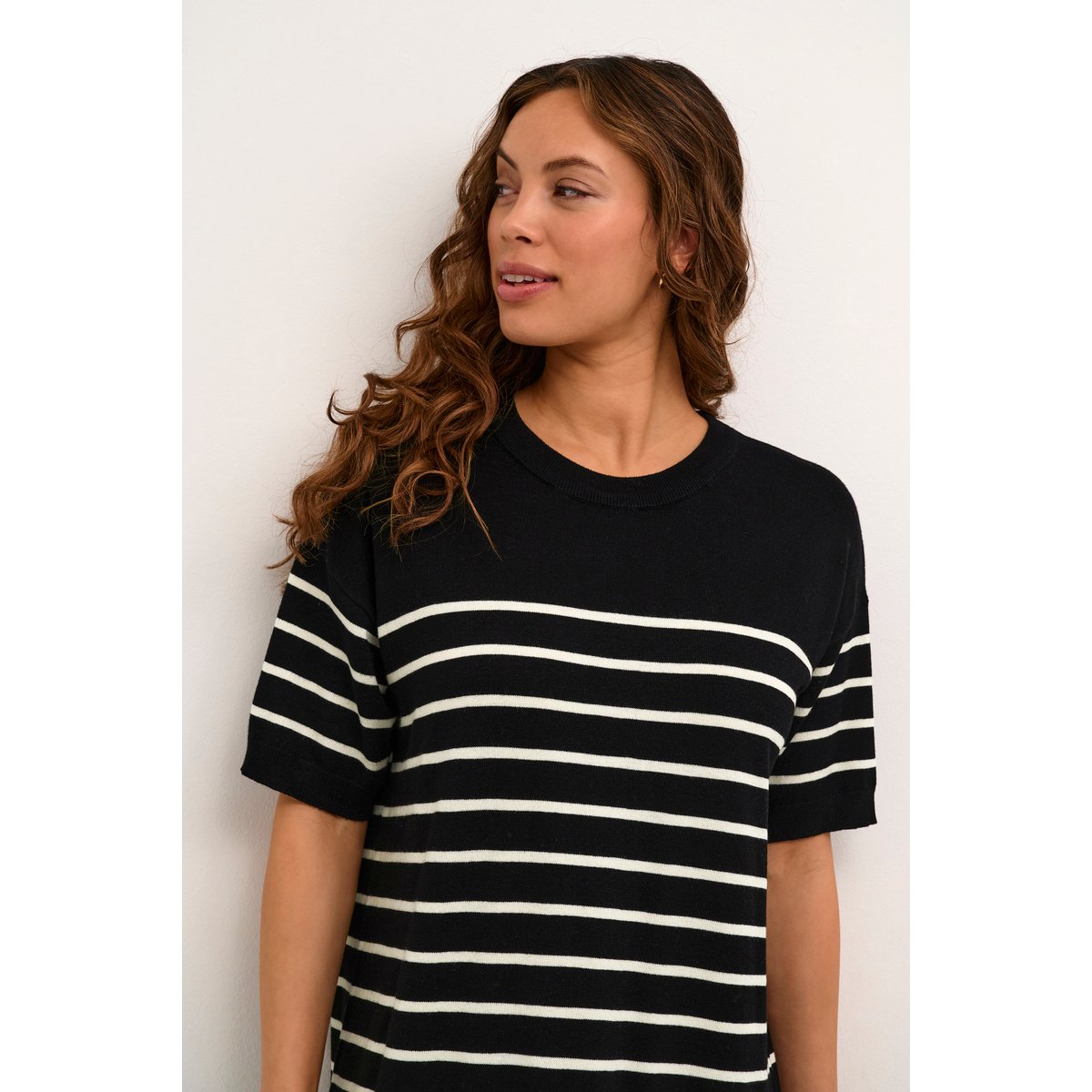 Dress bleu midnight turtledove stripe, KAFFE