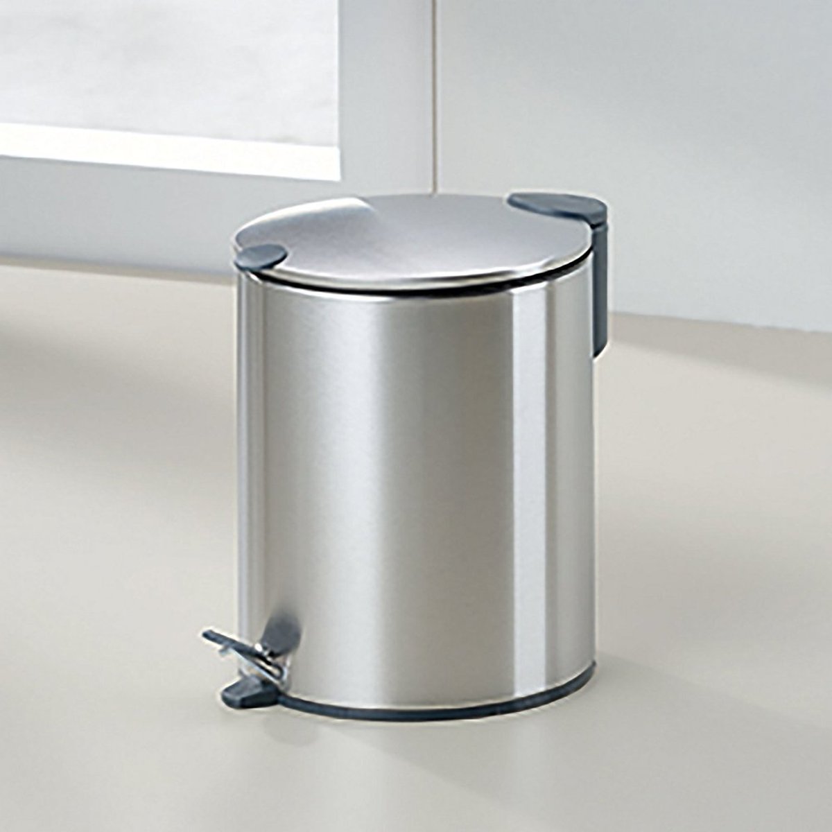 Poubelle Mats inox 5 L argent / métallique, KELA