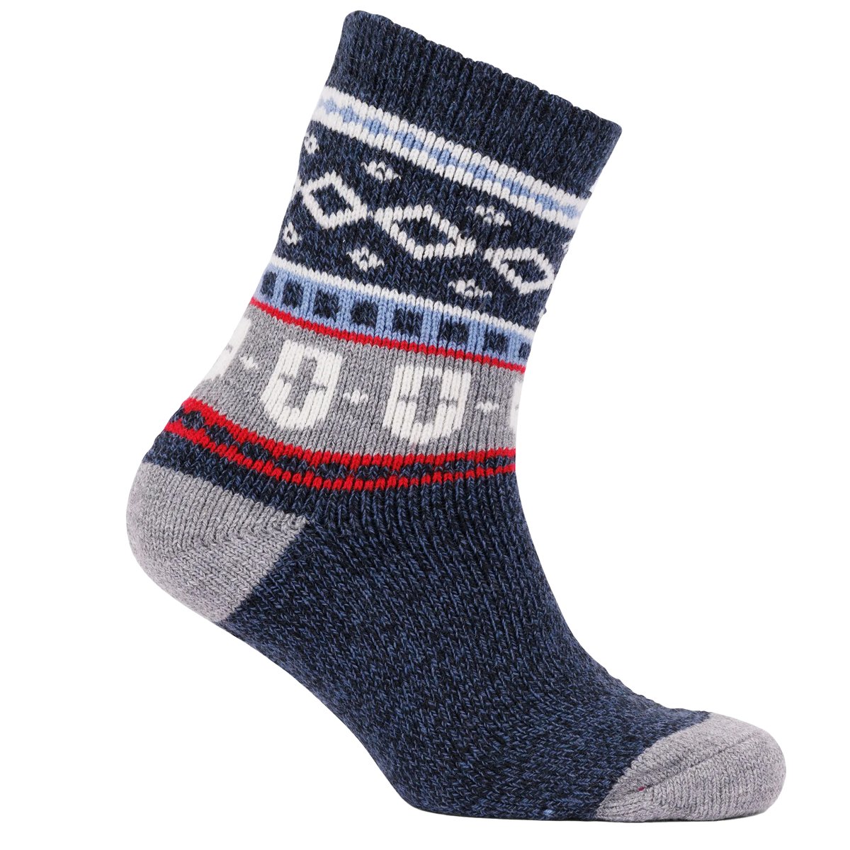 Chaussettes motif/style festif LARSEN LARSEN bleu marine, TRESPASS