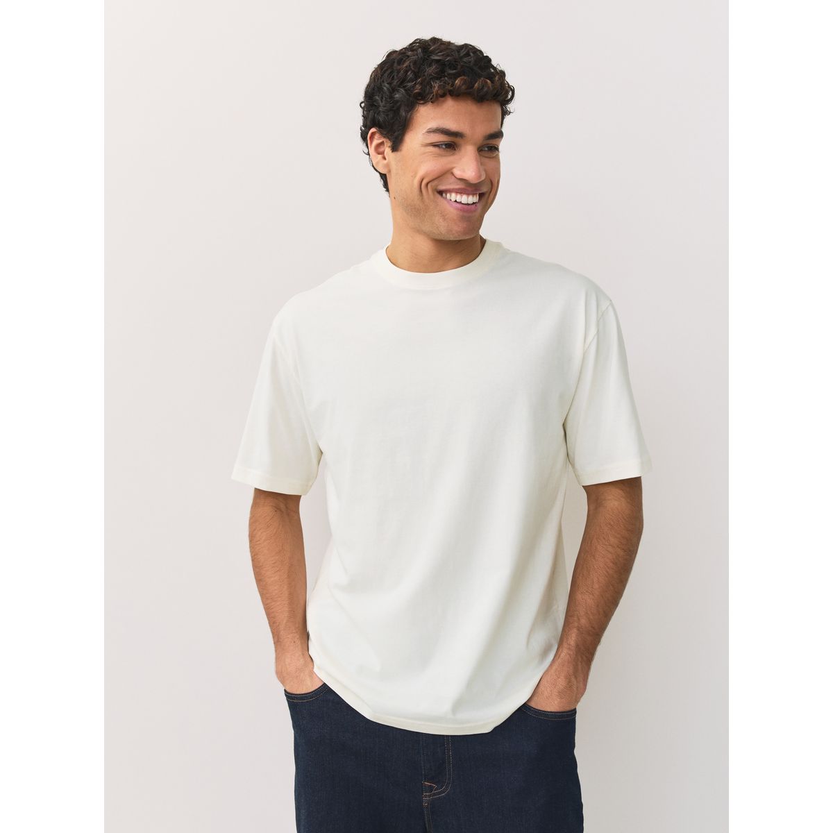 T-shirt en coton essential, lot de 5 menthe/lilas/écru/corail/bleu, NEXT