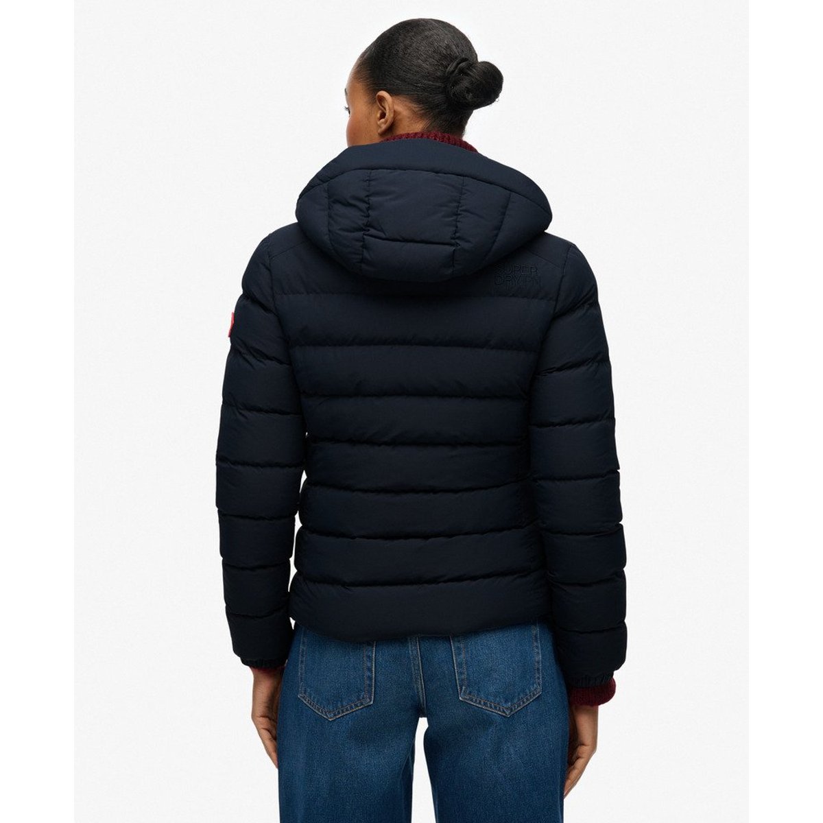 Doudoune Fuji à Capuche bleu marine éclipse, SUPERDRY