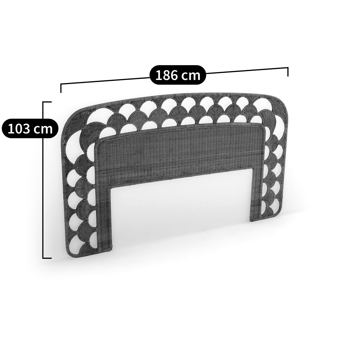 Palma Rattan Headboard natural, LA REDOUTE INTERIEURS