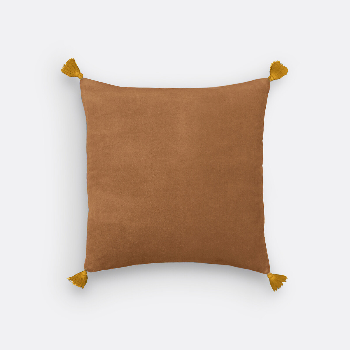 Housse de coussin 40x40 cm, Velvet tabac, LA REDOUTE INTERIEURS