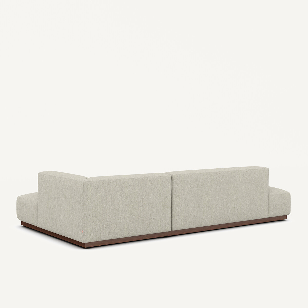 Canapé d'angle droit XL en tweedé, JACOPO ivoire, AM.PM