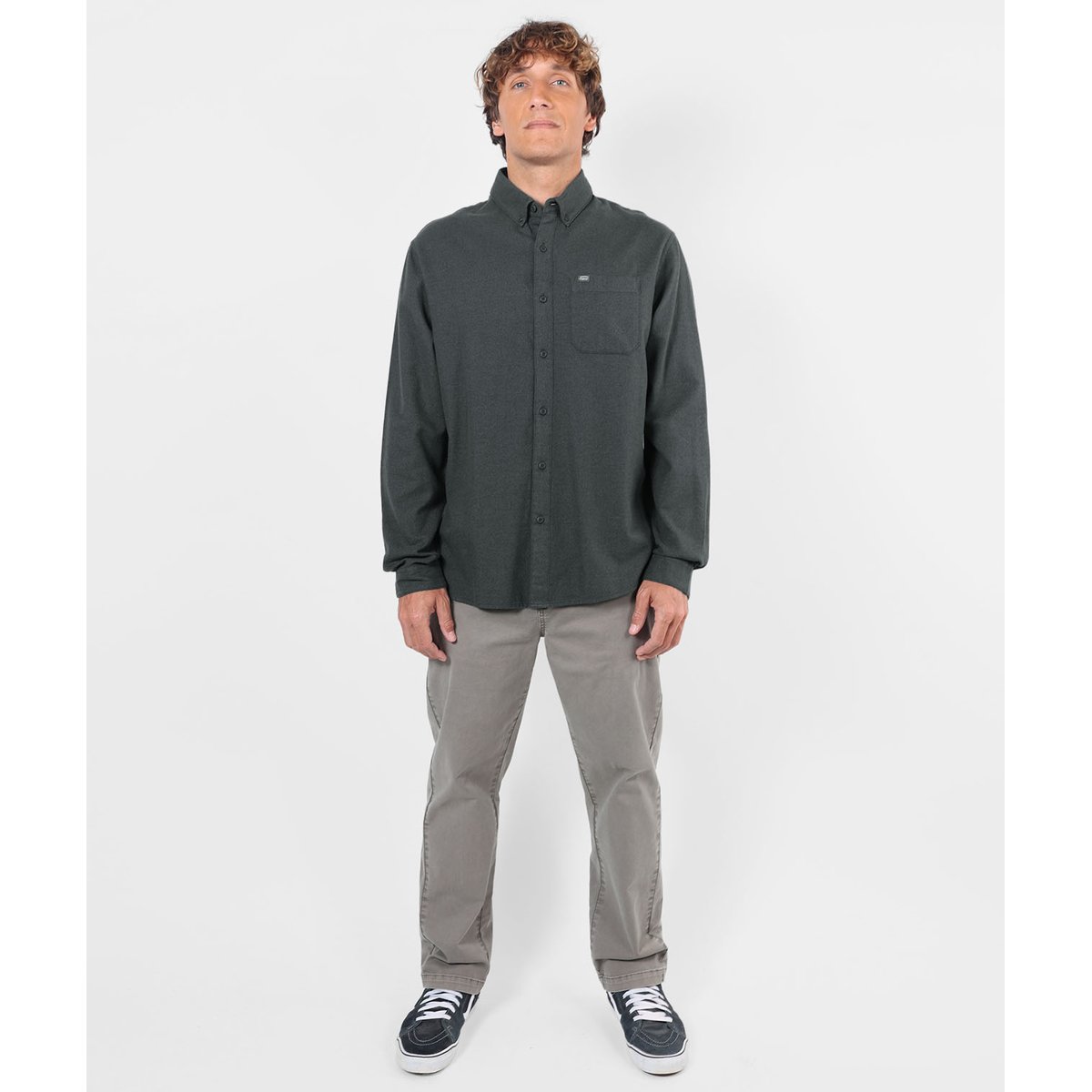 Chemise manches longues HILLTOP pewter, OXBOW
