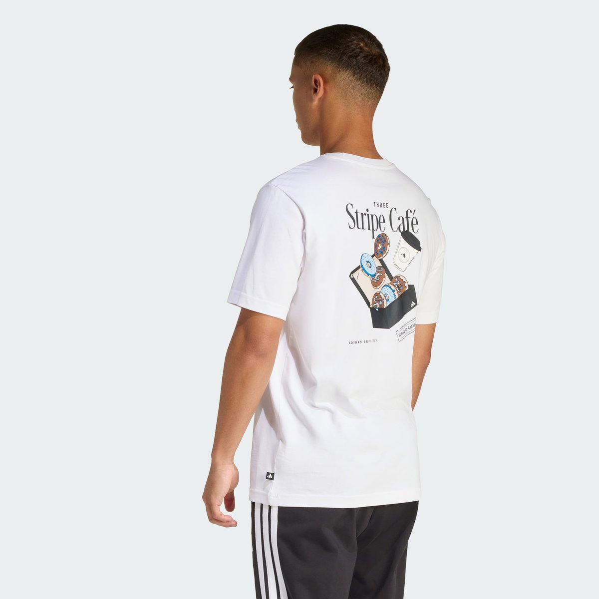 T-Shirt Coffee Cafe Donut Box Graphic T-Shirt Coffee Cafe Donut Box Graphic white, ADIDAS SPORTSWEAR