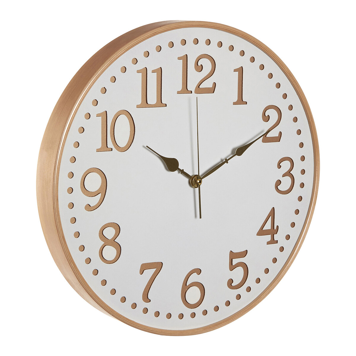 40cm Wooden Wall Clock in White white, SO'HOME