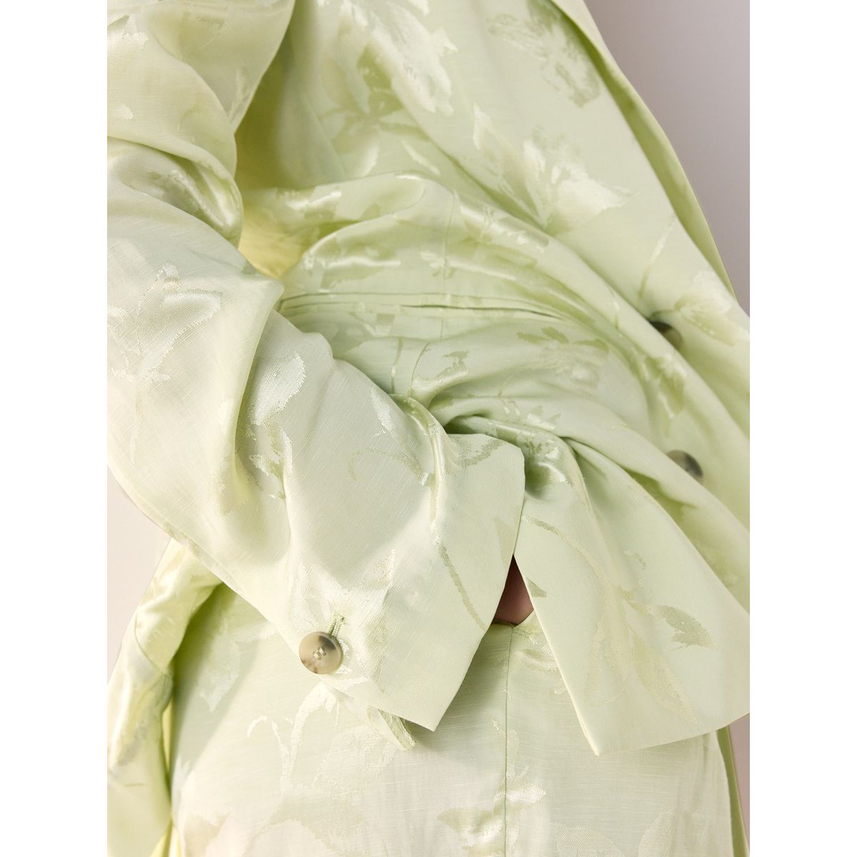 Blazer jacquard croisé tabitha simmons x next vert, NEXT