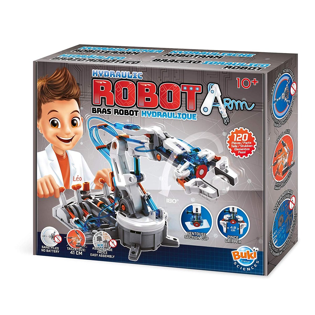 Bras Robot Hydraulique bleu, BUKI FRANCE
