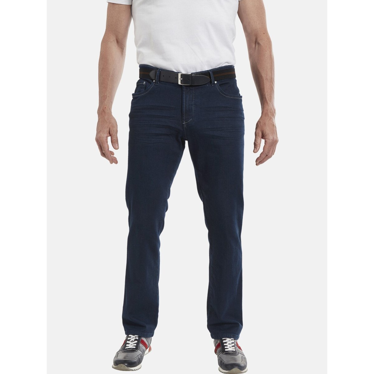 Jean taille basse JOEL bleu foncé, JAN VANDERSTORM