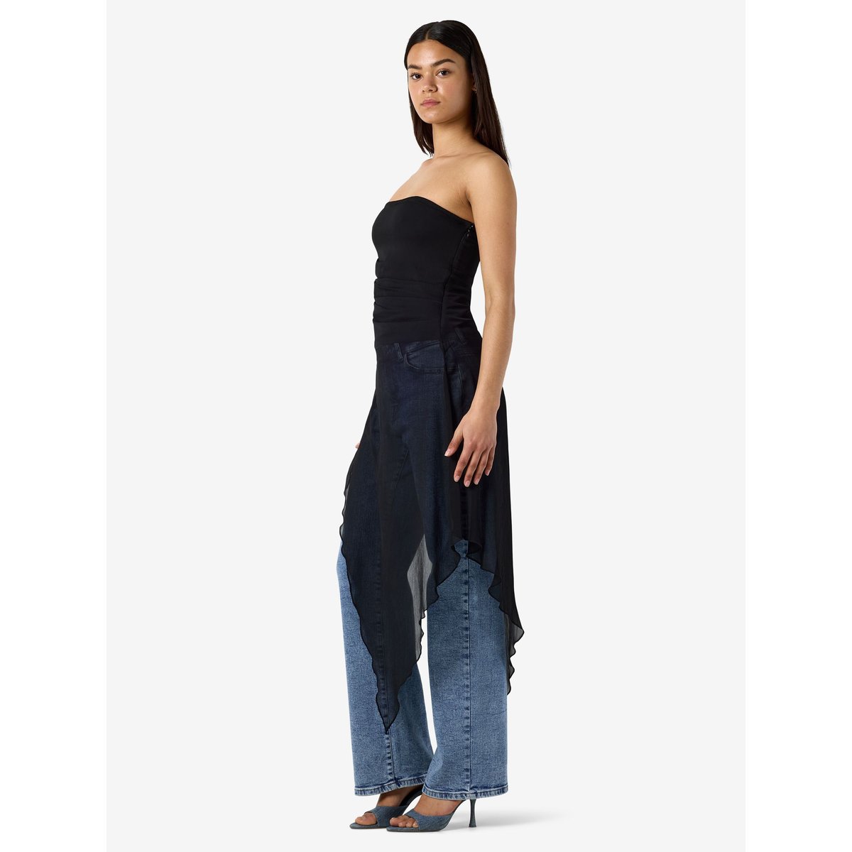 Top Bandeau noir - black1, NOISY MAY