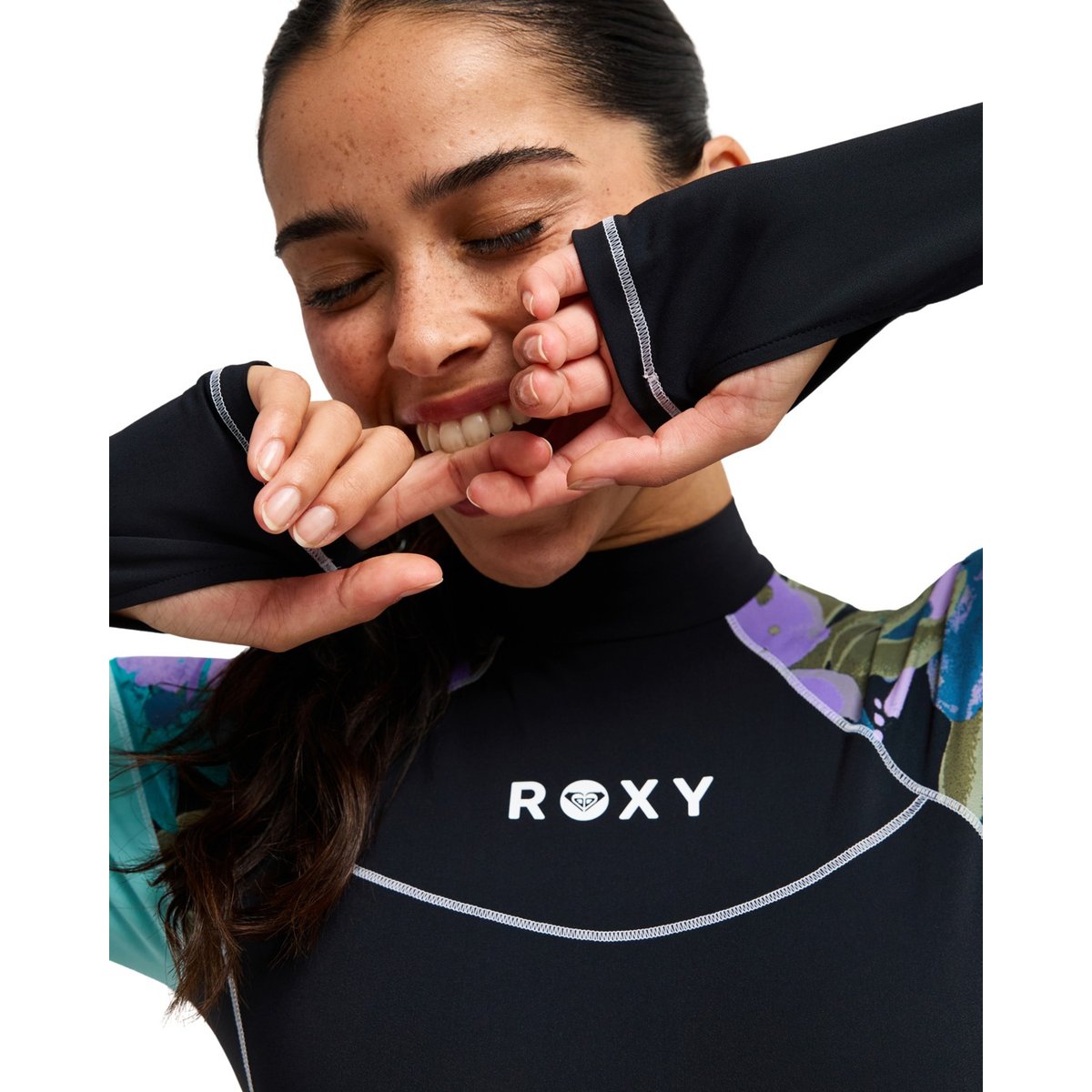 Maillot une pièce manches longues. violet viola golden gal s, ROXY