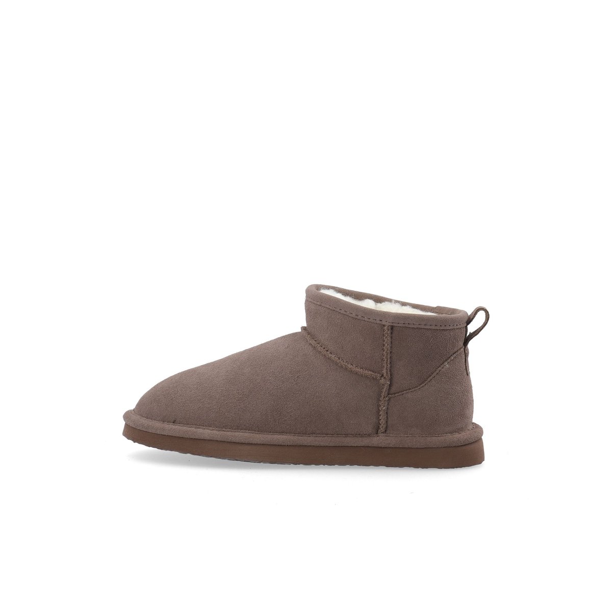 Bottes En Daim taupe, BIANCO