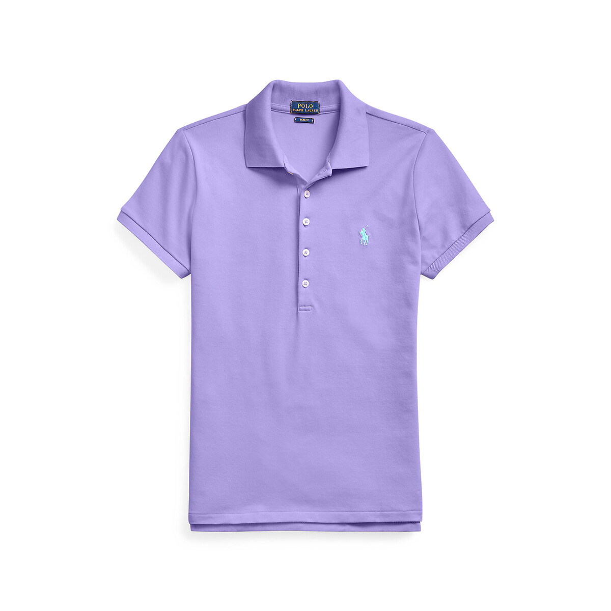 Polo manches courtes coton stretch mauve, POLO RALPH LAUREN