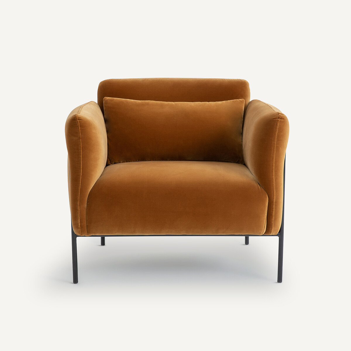 Fauteuil velours, Alistair caramel, AM.PM