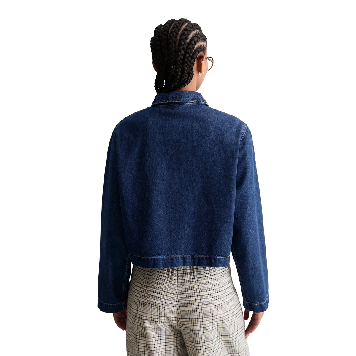 Polo en jean oversized en pur coton bio bleu fooncé, MARC O’POLO DENIM