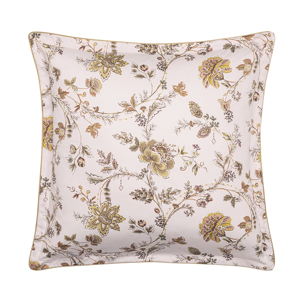Taie d'oreiller imprimée en satin de coton bio, MAUSSANE rose clair, ALEXANDRE TURPAULT