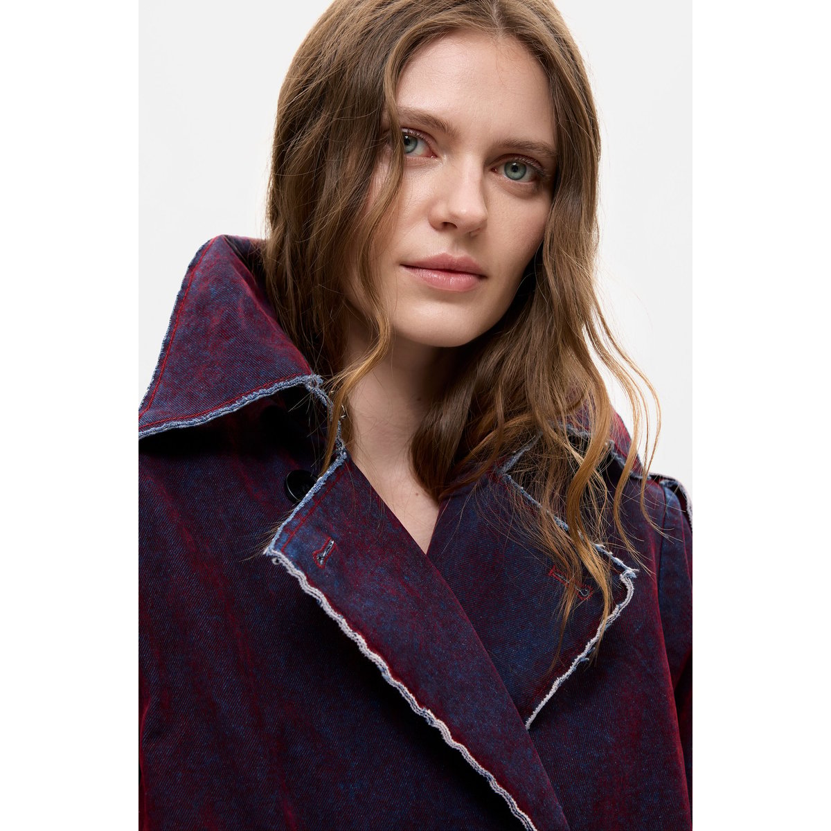 Trench coat 100 % coton rouge, DESIGUAL