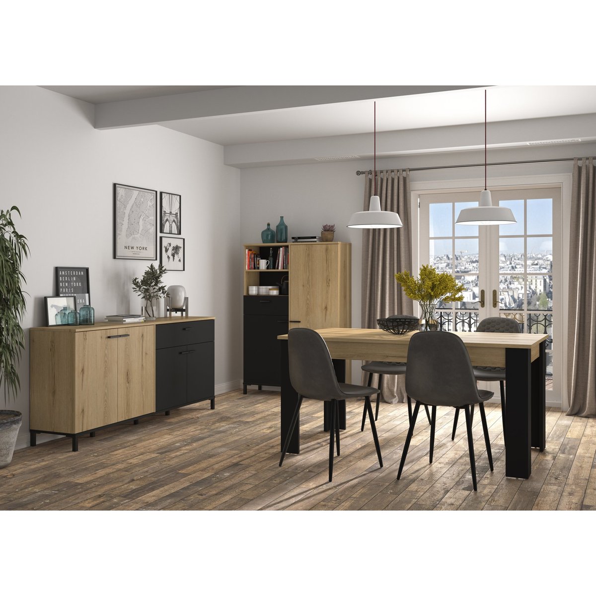 Meuble rangement TRUST marron, GAMI