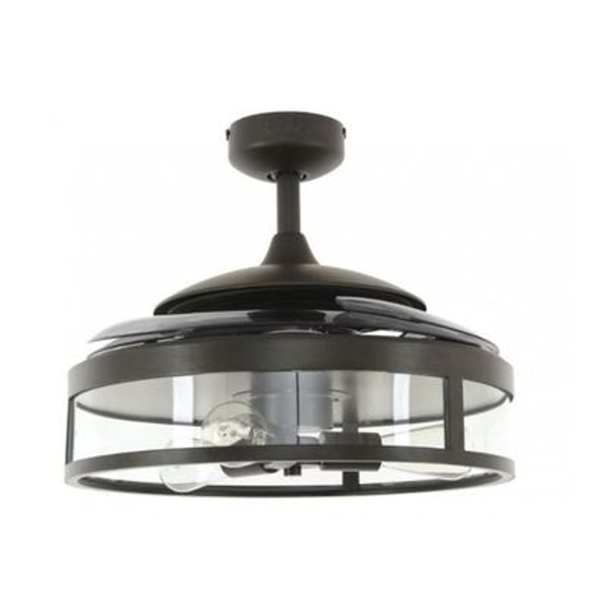 Ventilateur plafond CLASSIC noir - gris, BOUTICA-DESIGN