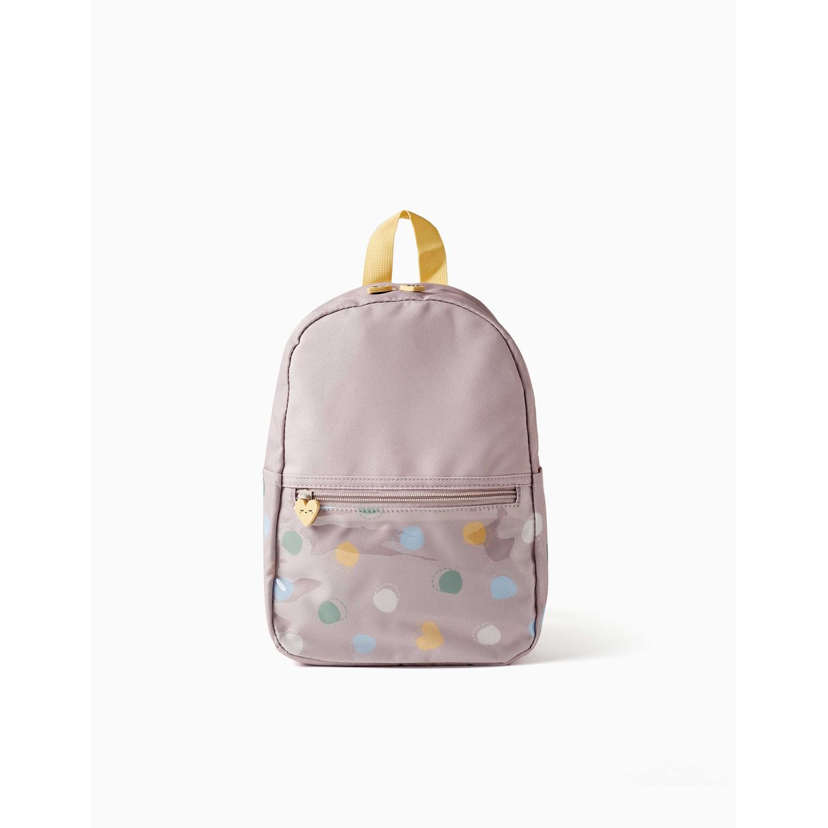 Sac à dos avec imprimé cœurs et pois mauve clair, ZIPPY