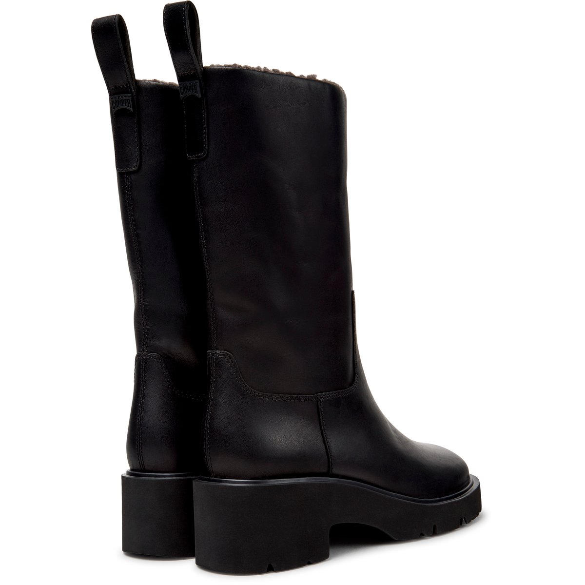 Botte haute Milah Smooth Leather noir 001, CAMPER