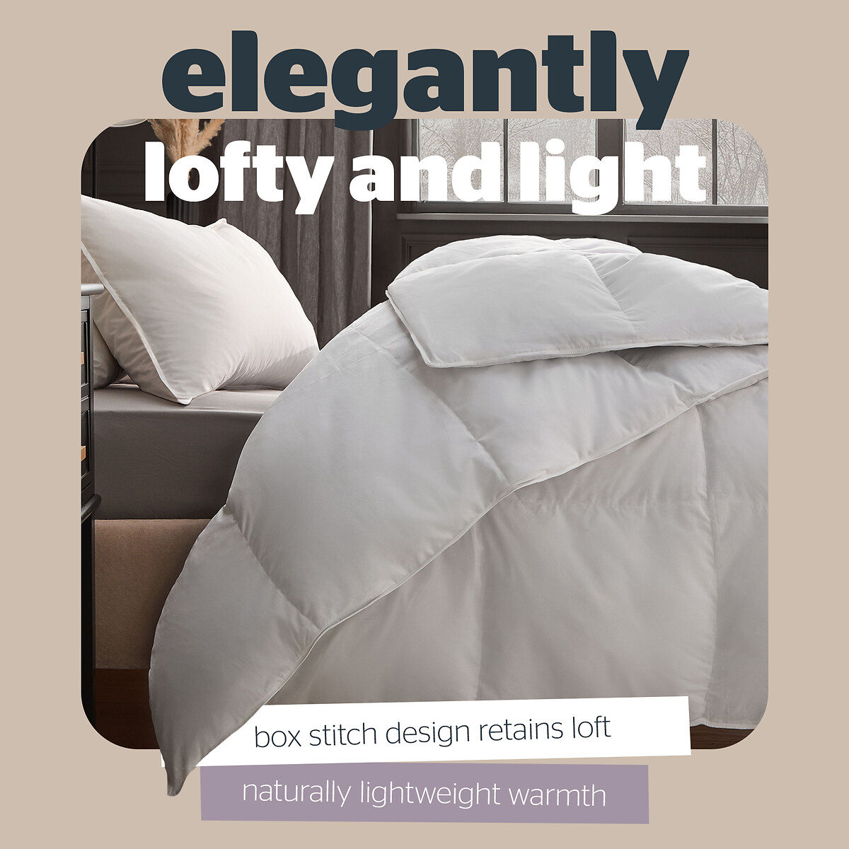 Hungarian Goose Feather Down 10.5 Tog Duvet white, SILENTNIGHT