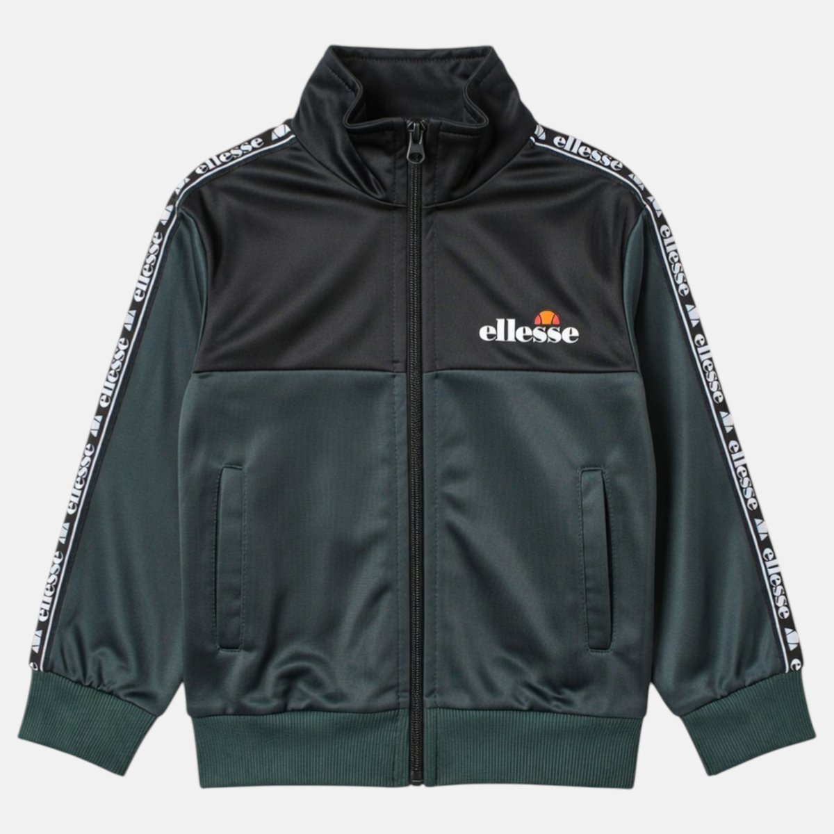 Ensemble veste zippée col montant et pantalon de jogging TRACK vert foncé, ELLESSE
